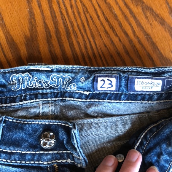 Miss Me Studded Pocket Boot Cut Jeans - Picture 4 of 6